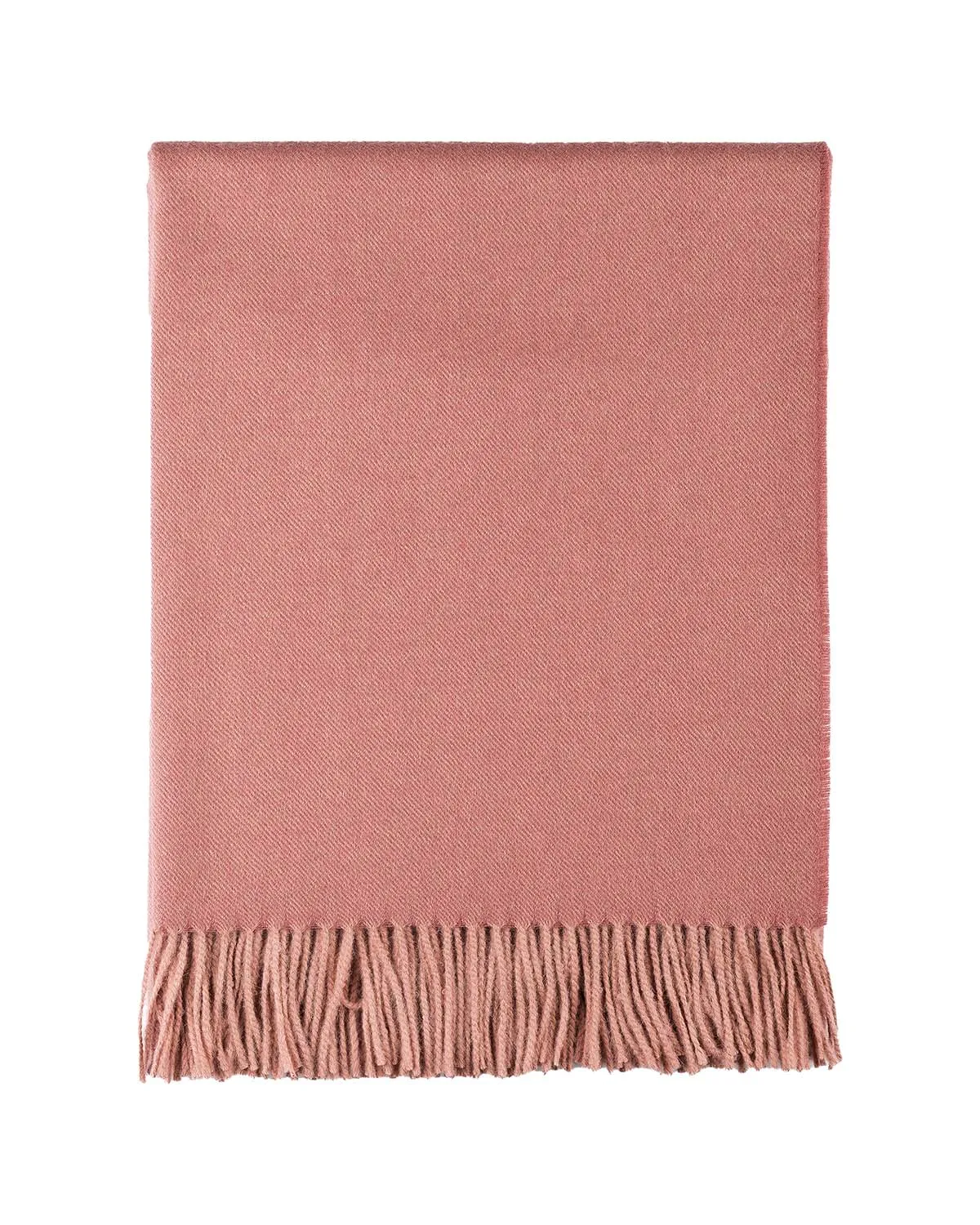 100% Baby Alpaca Throw - Persimmon