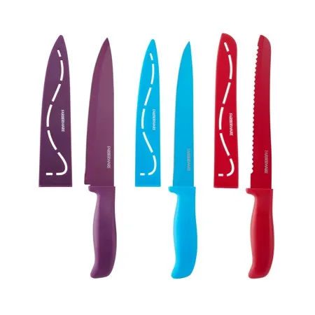 12 Piece Resin Stick Resistant Knife Set