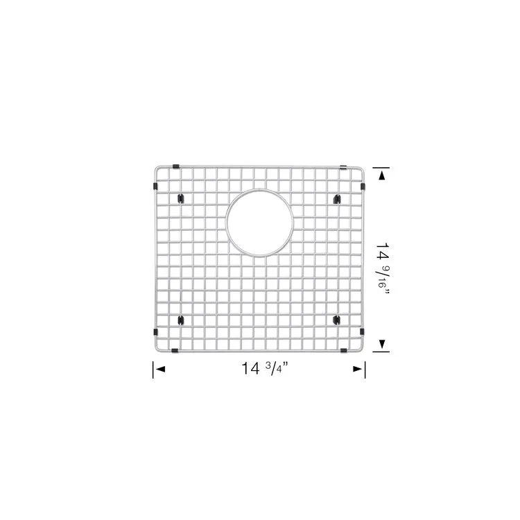 14-7/16"L x 14-7/16"W Stainless Steel Sink Grid