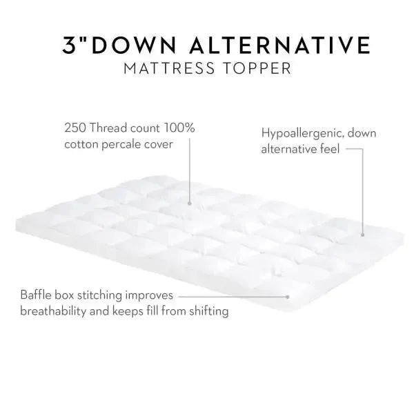 3" Down Alternative Mattress Topper