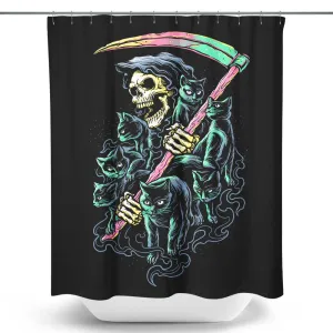 7 Deadly Cats - Shower Curtain