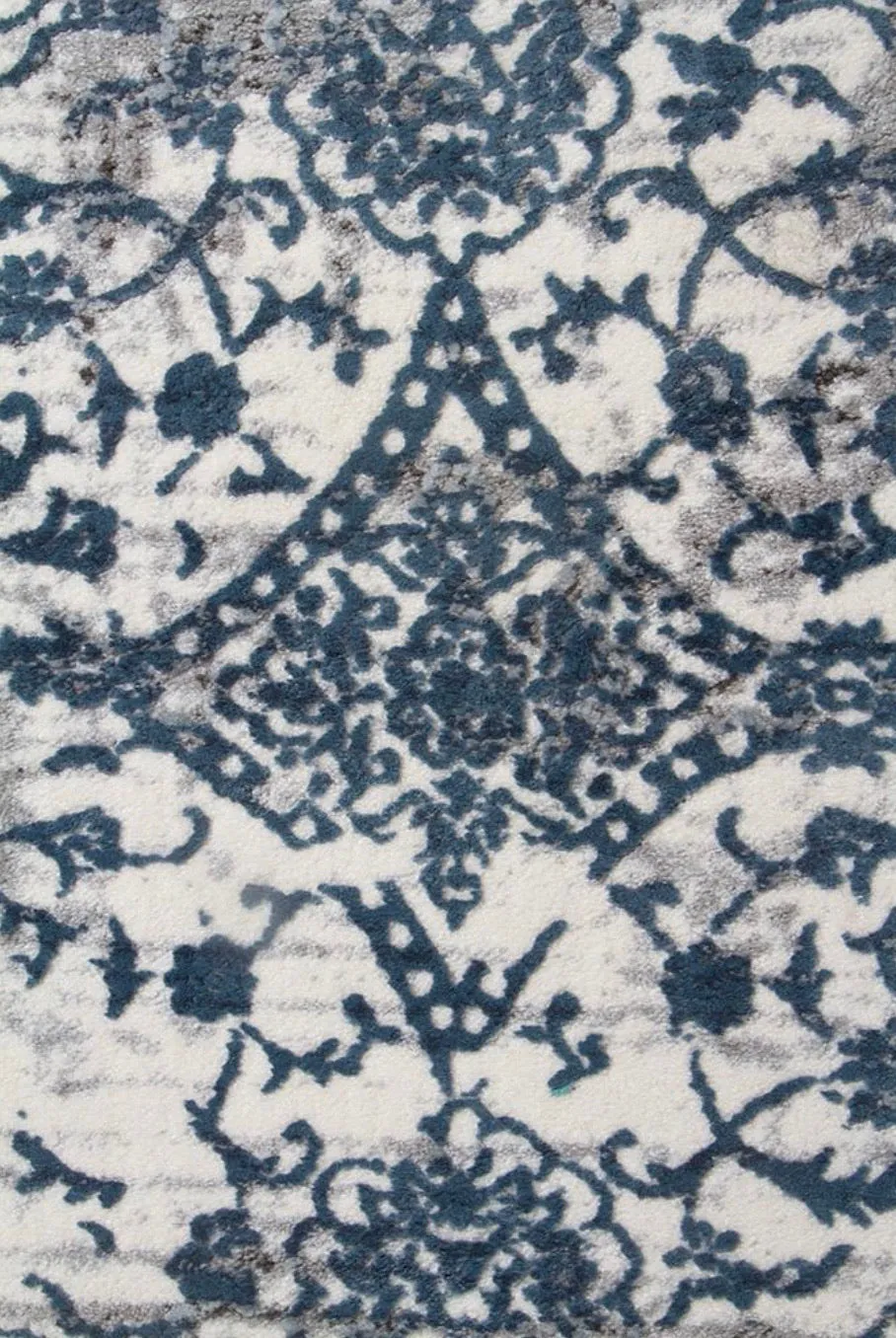 Abode White Blue Rug