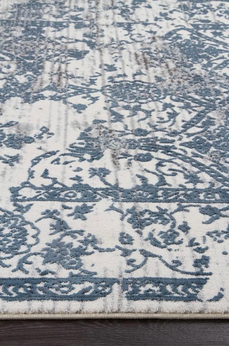 Abode White Blue Rug