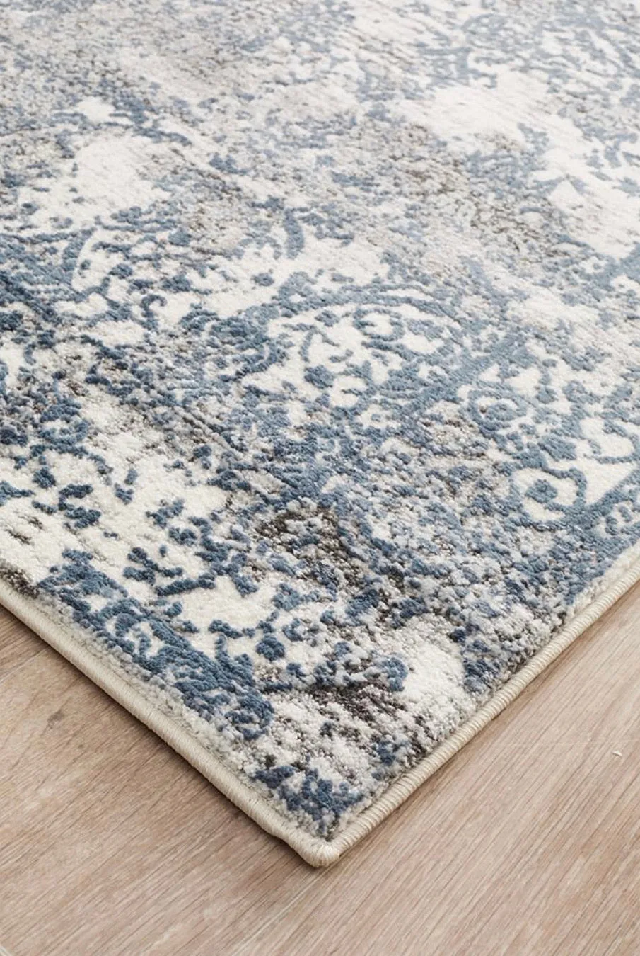 Abode White Blue Rug