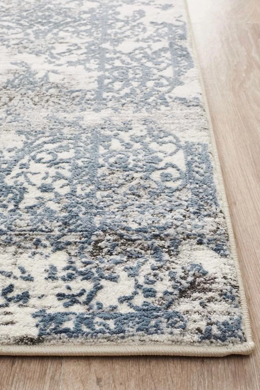 Abode White Blue Rug