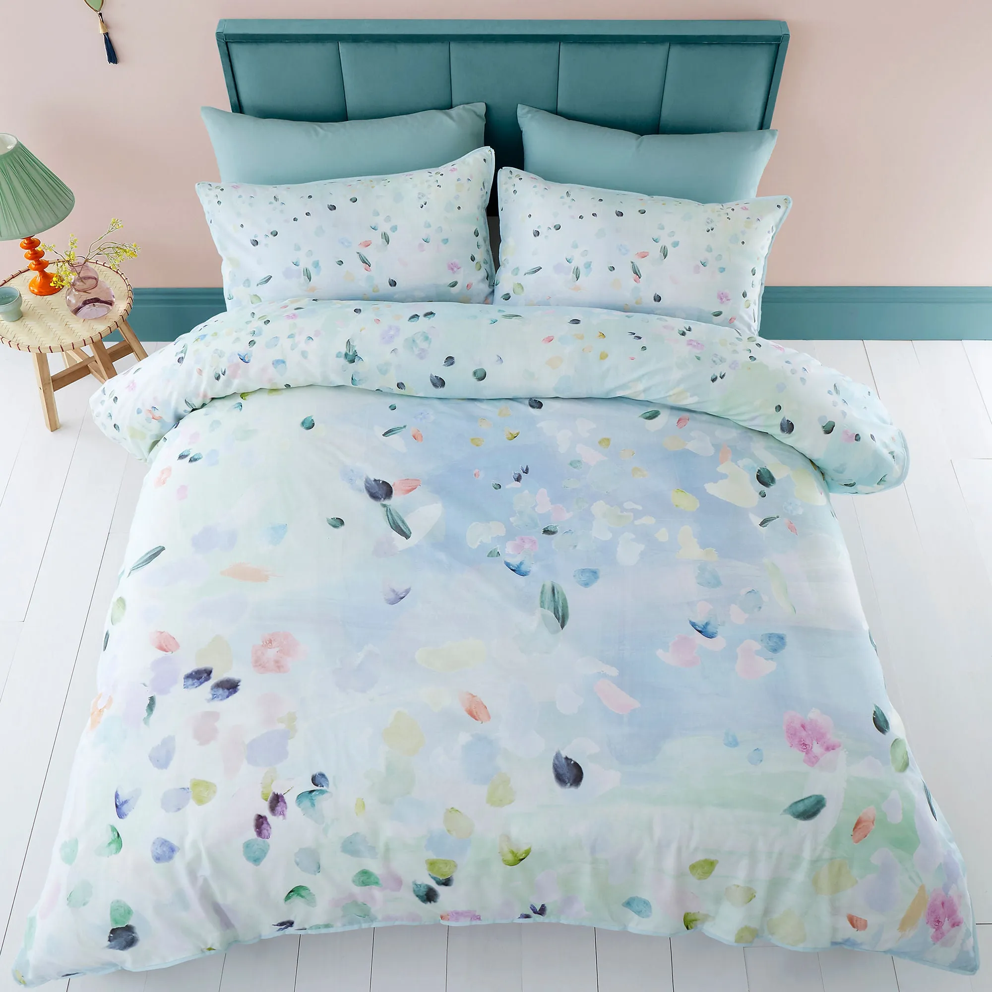 Alfresco Duvet Cover Set by Appletree Style in Duck Egg