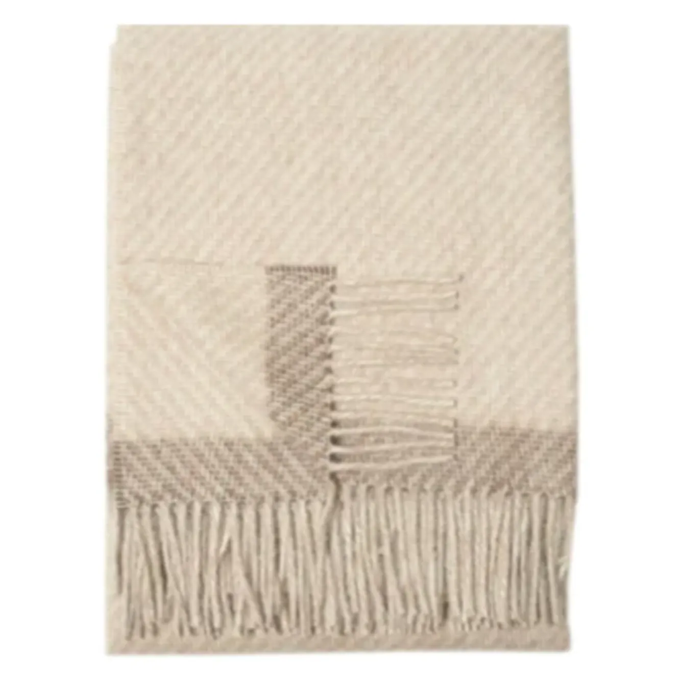 Alpaca Wool Throw Oatmeal