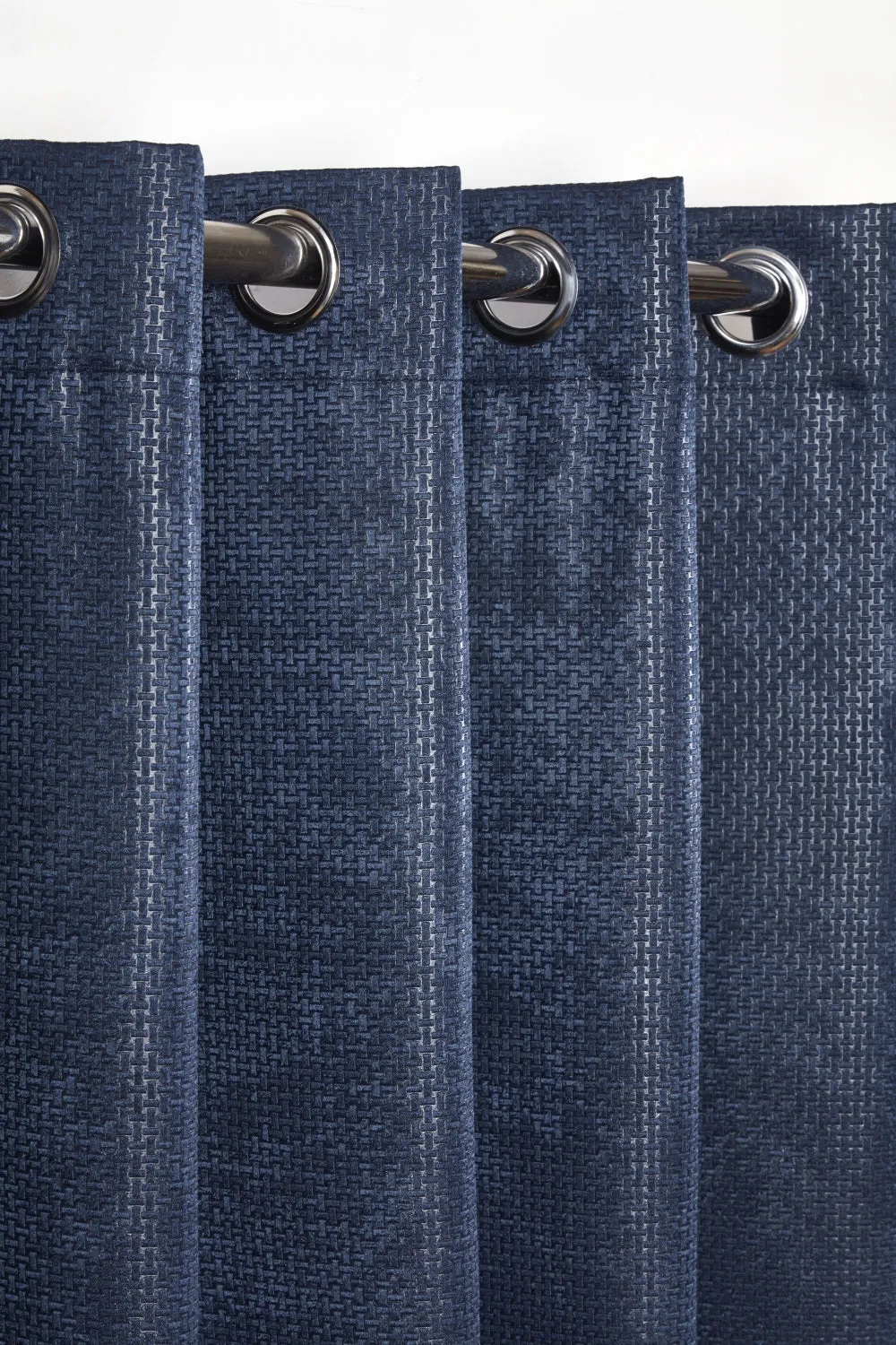 Ambiance Embossed Thermal Curtain - Navy