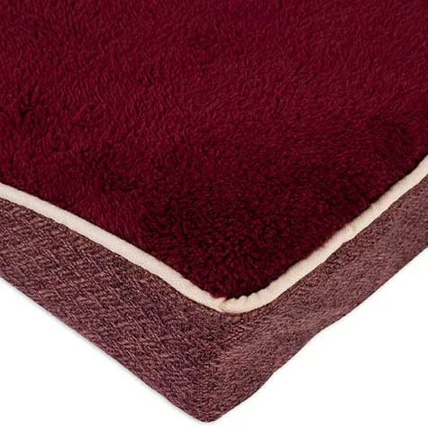 Aspen Pet Burgundy Orthopedic Pet Bed