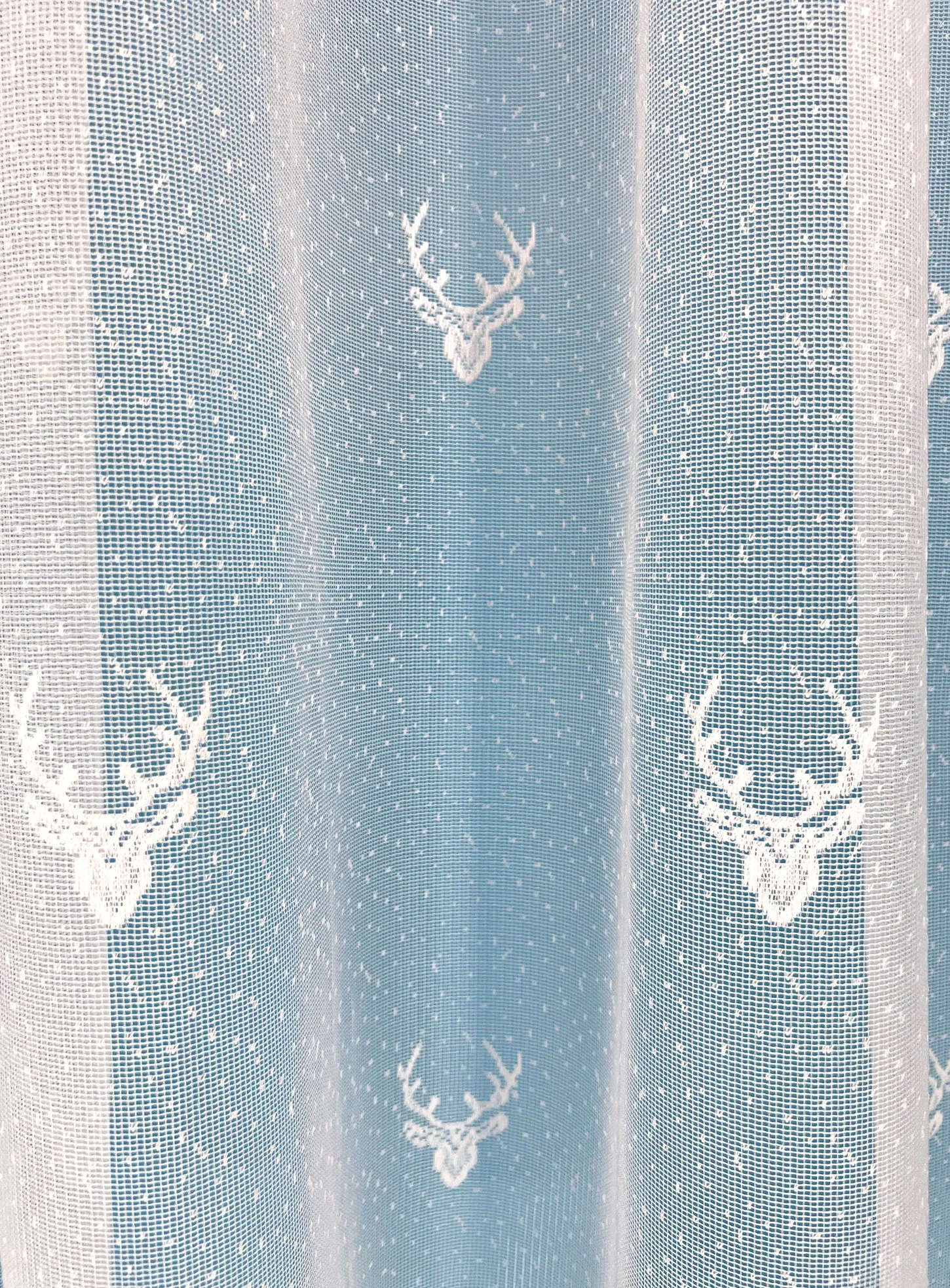 Balmoral Stag Design Net Curtains