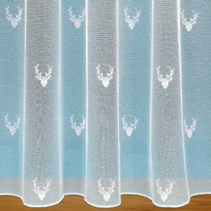 Balmoral Stag Design Net Curtains