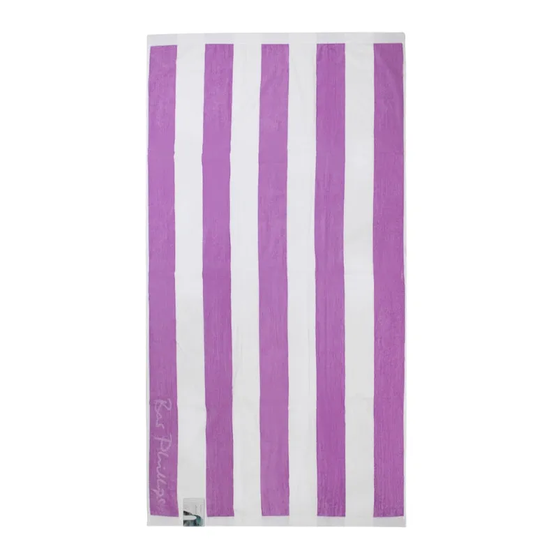 Bas Phillips Cabana Lilac Beach Towel