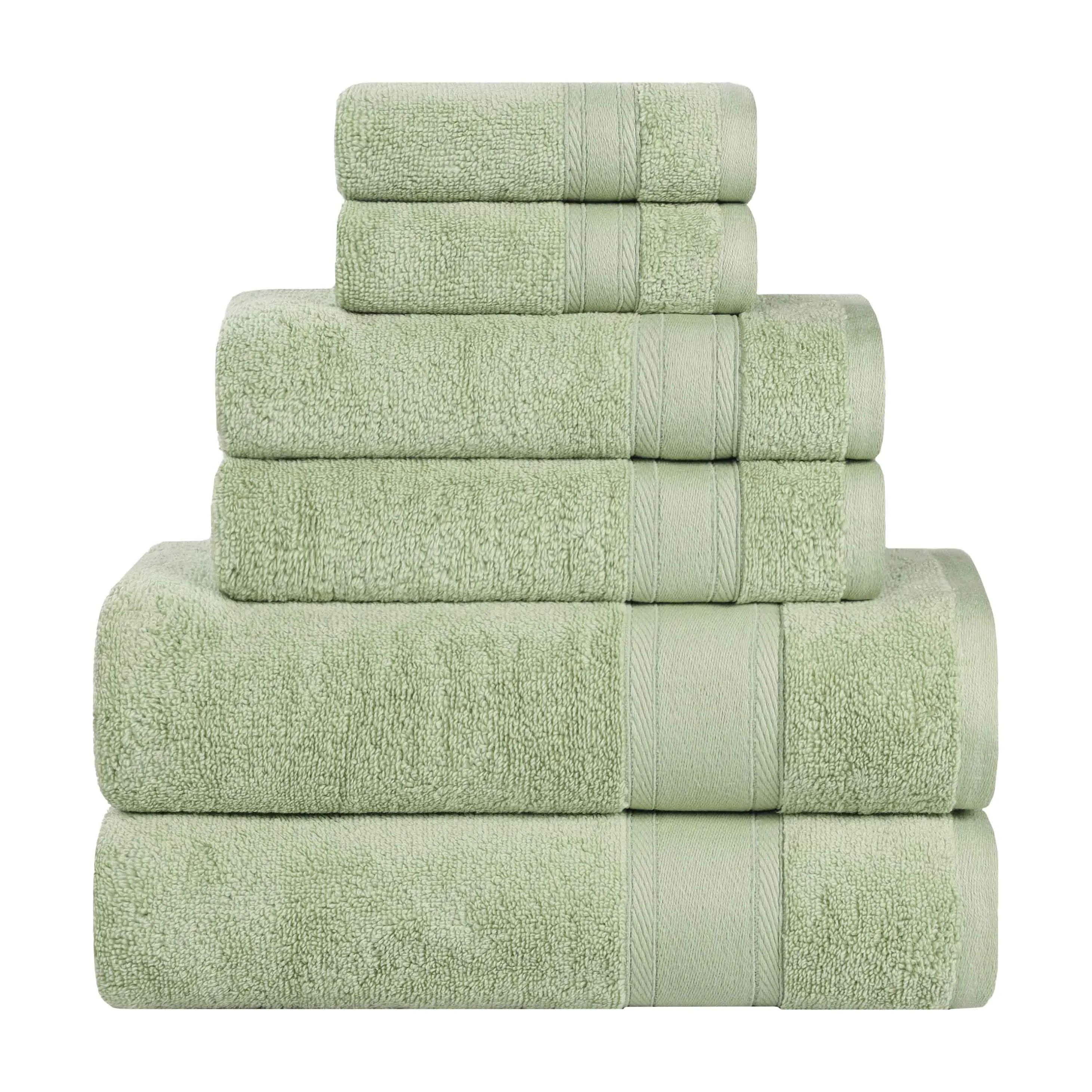 Belmont Zero Twist Cotton Medium Weight 6 Piece Towel Set