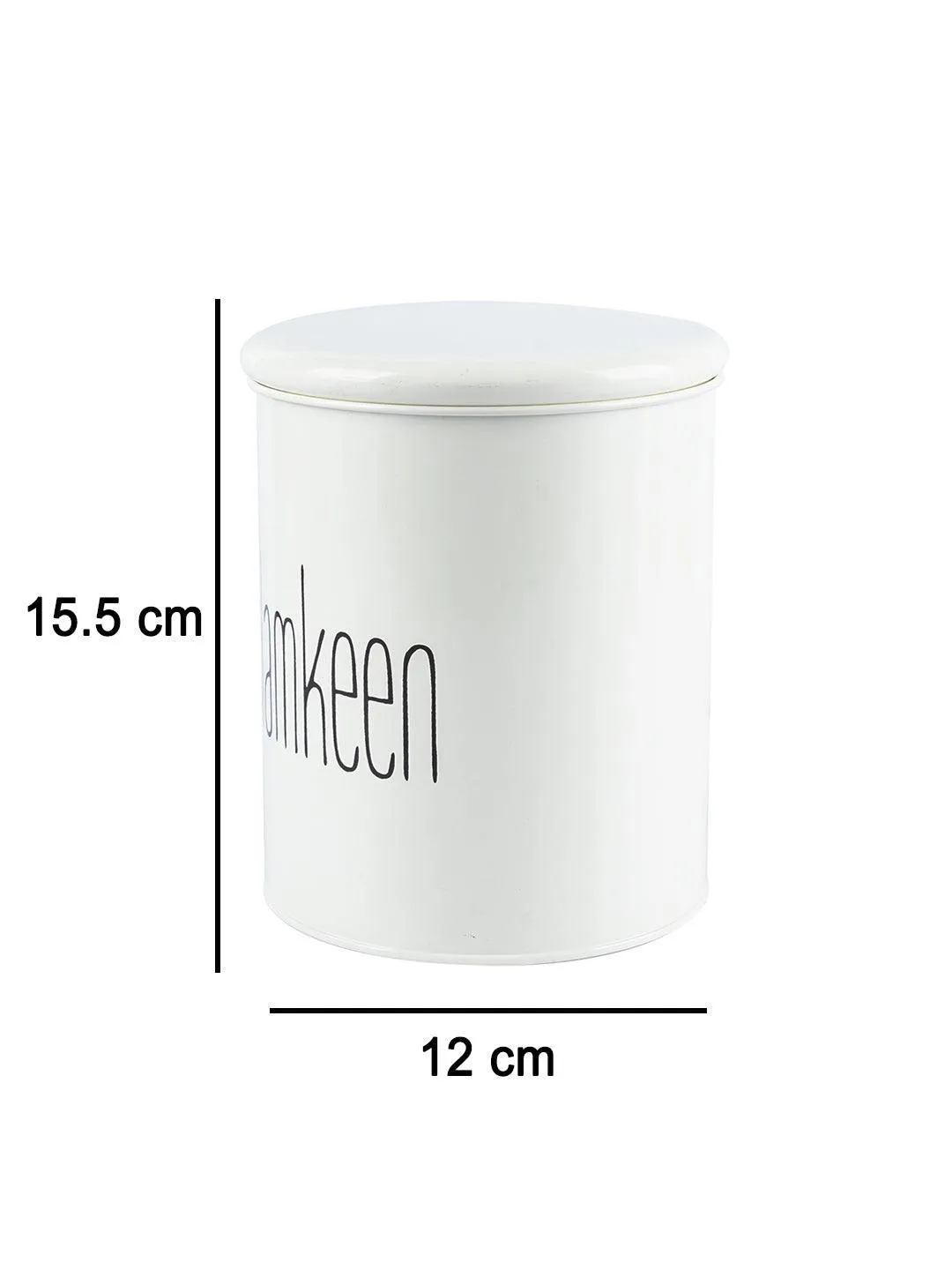 Biscuits & Namkeen Set Of 2 ( White, Each 1700 Ml )