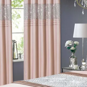 Charleston Glitter Eyelet Curtains