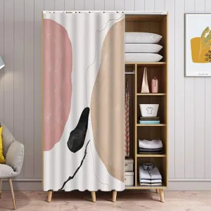 Chic Nordic Polyester Noren Curtains - Durable and Elegant Drapes for Home Décor Enhancement