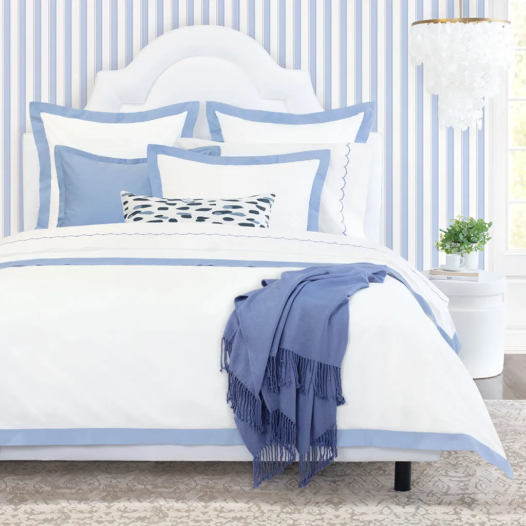 Cornflower Blue Linden Euro Sham