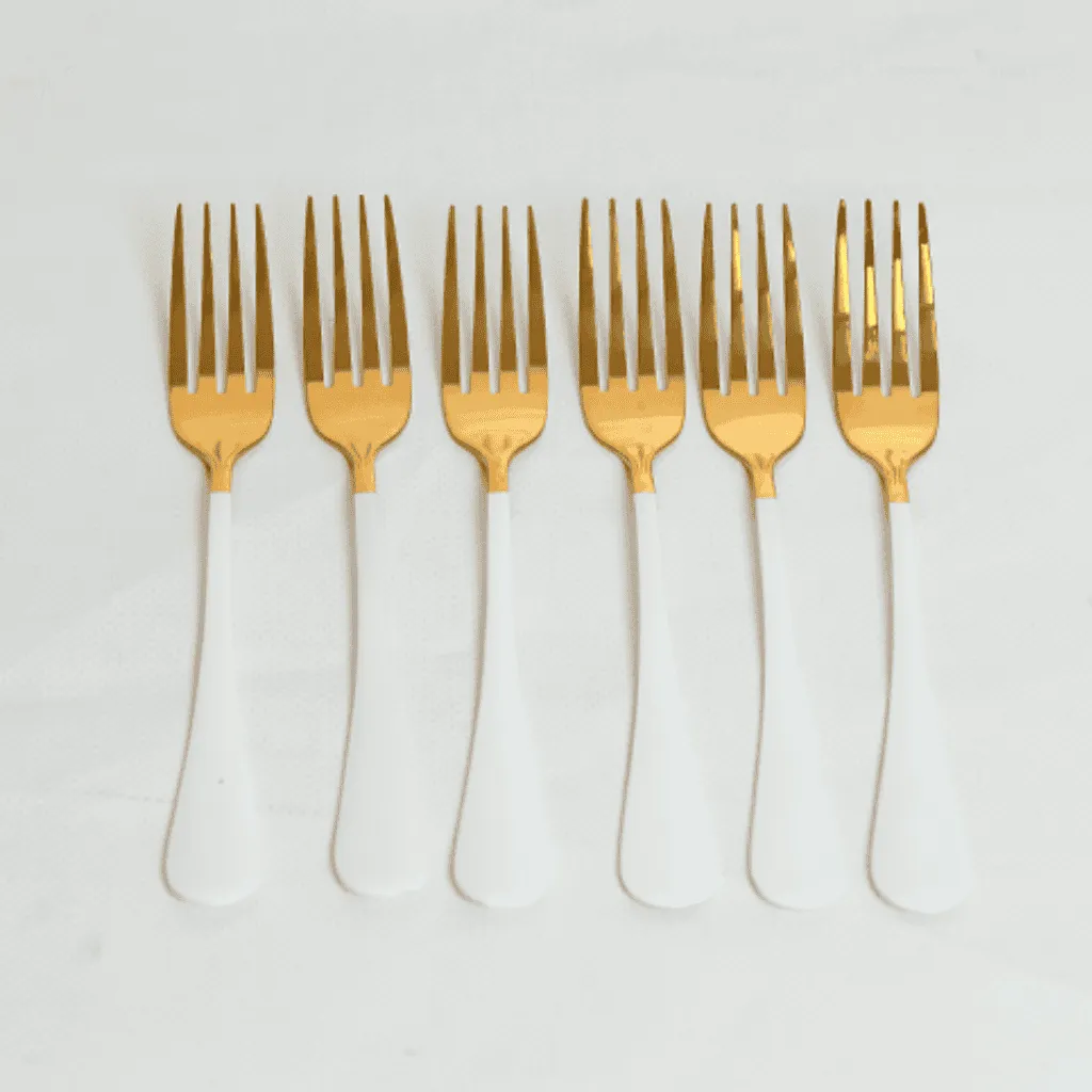 Cutlery Sets - Flat Handle - White