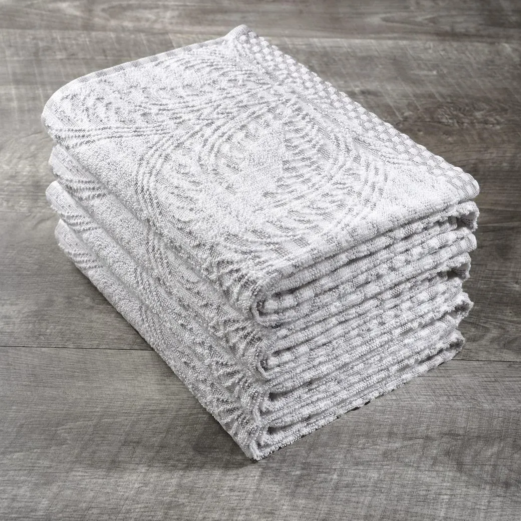 Delilah Home 100% Organic Cotton Kitchen Towels, set of 4