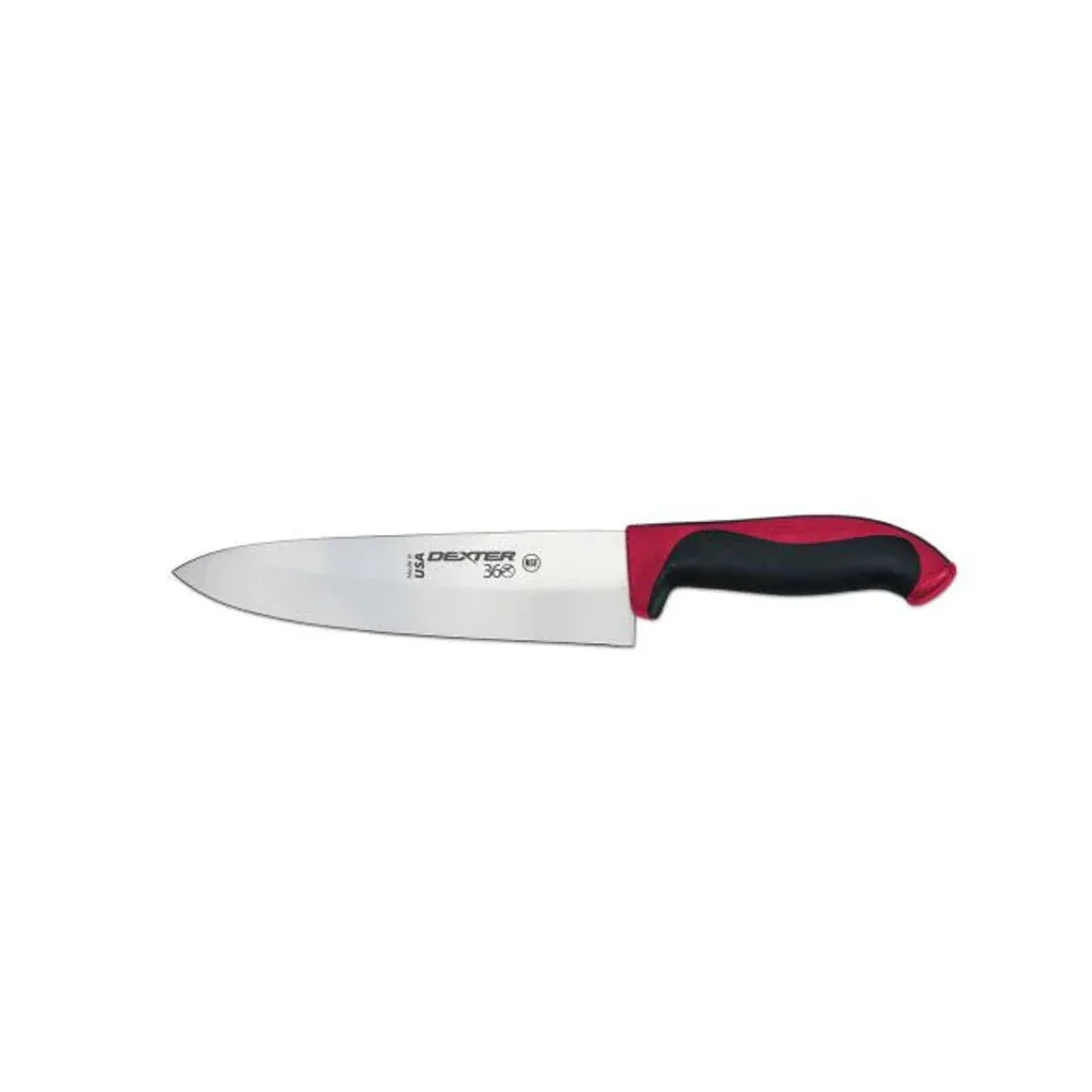 Dexter Russell S360-8R-PCP 360 Series 8” cook’s knife red handle 36005R