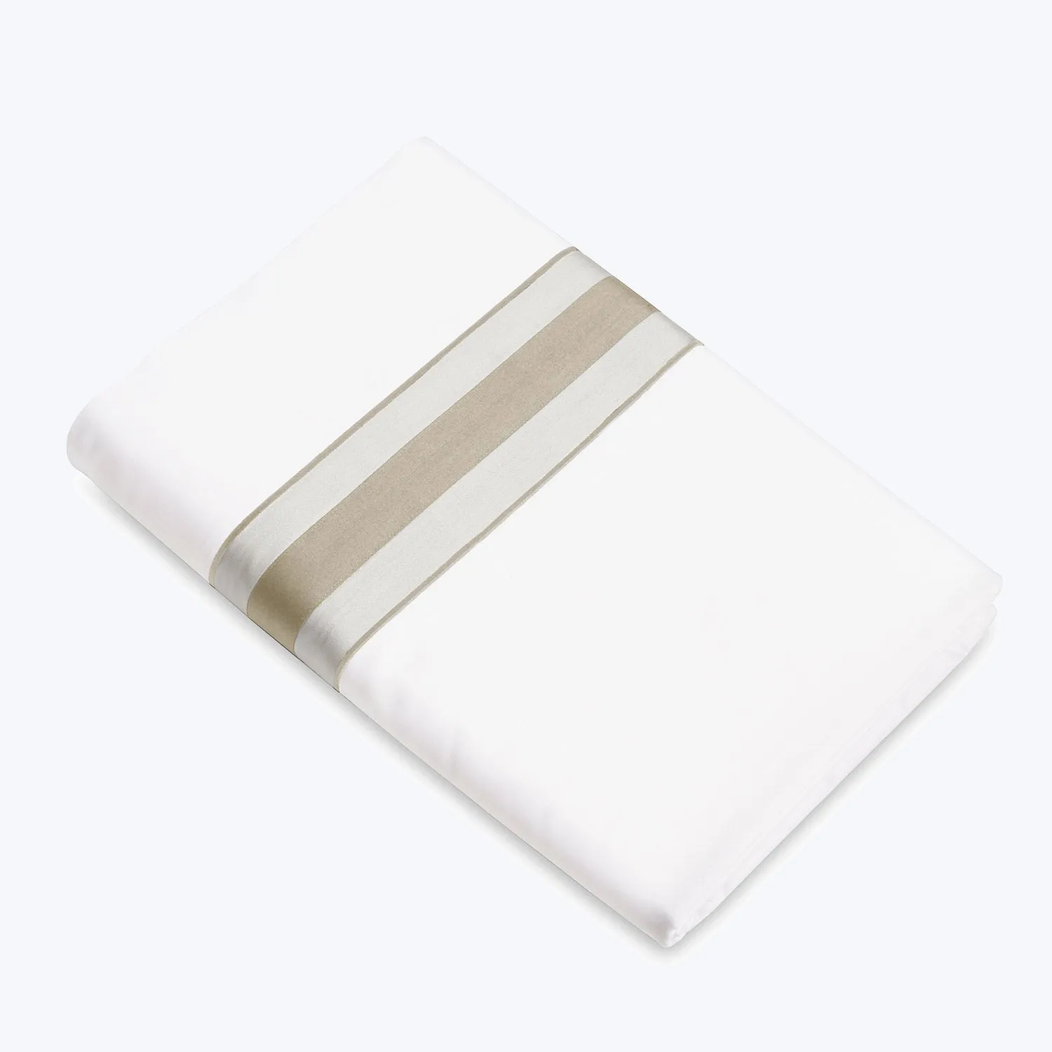 Dimora Sheets & Pillowcases, White/Khaki