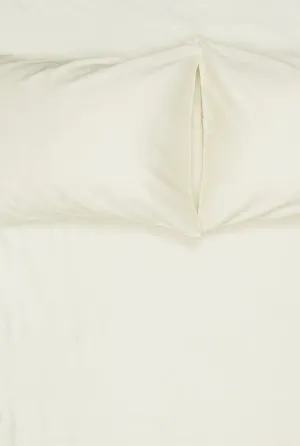 Egyptian Cotton Sateen Bedding in Cream Color