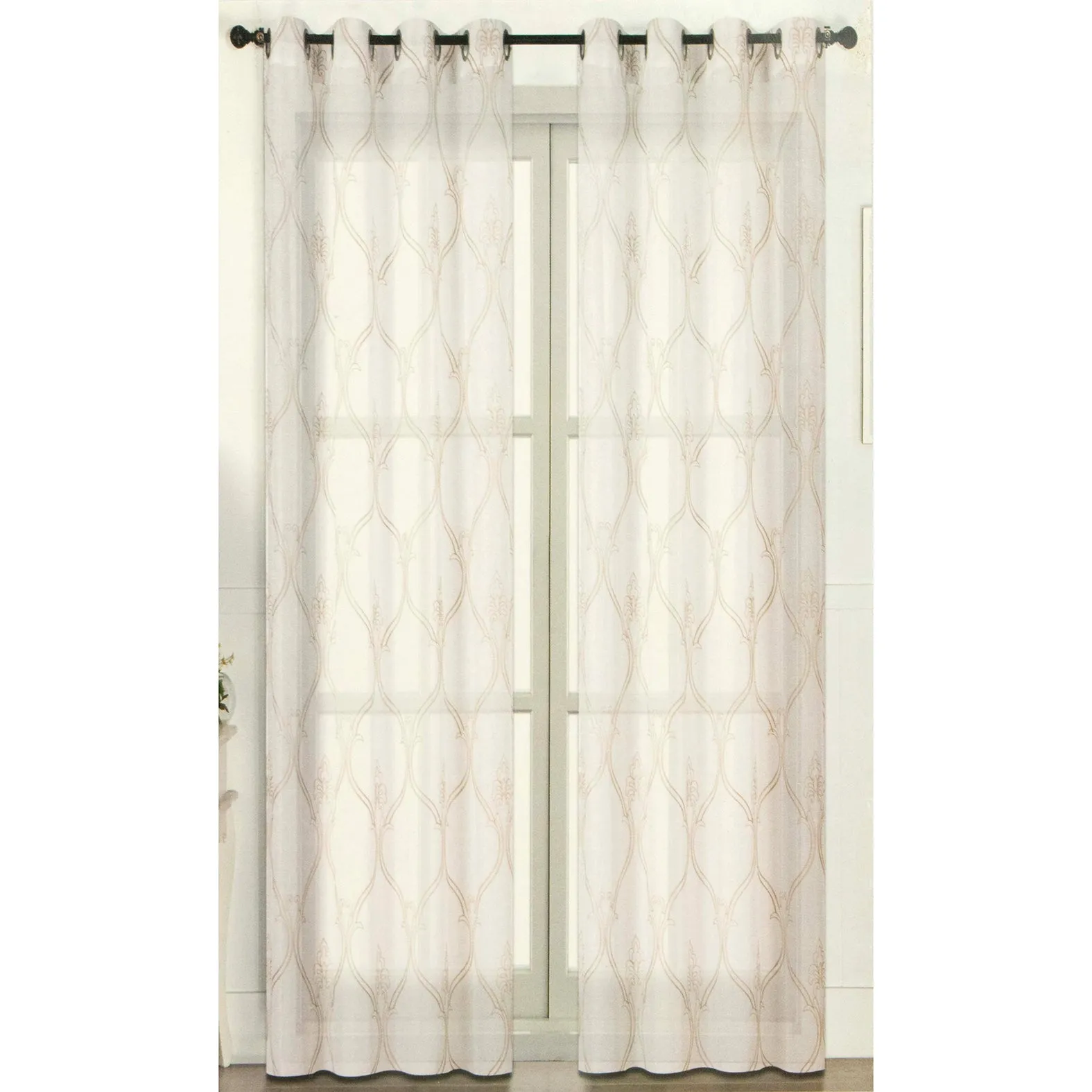 Eyelet Ring Top Sheer Curtain Design 5#