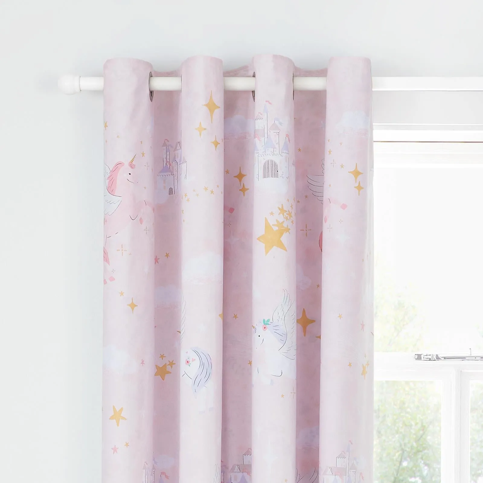 Fairytale Unicorn Eyelet Curtains