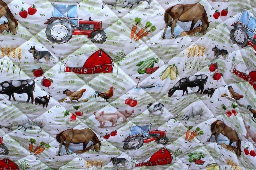 Farm Animal Coverlet/Duvet Insert - 2 in 1