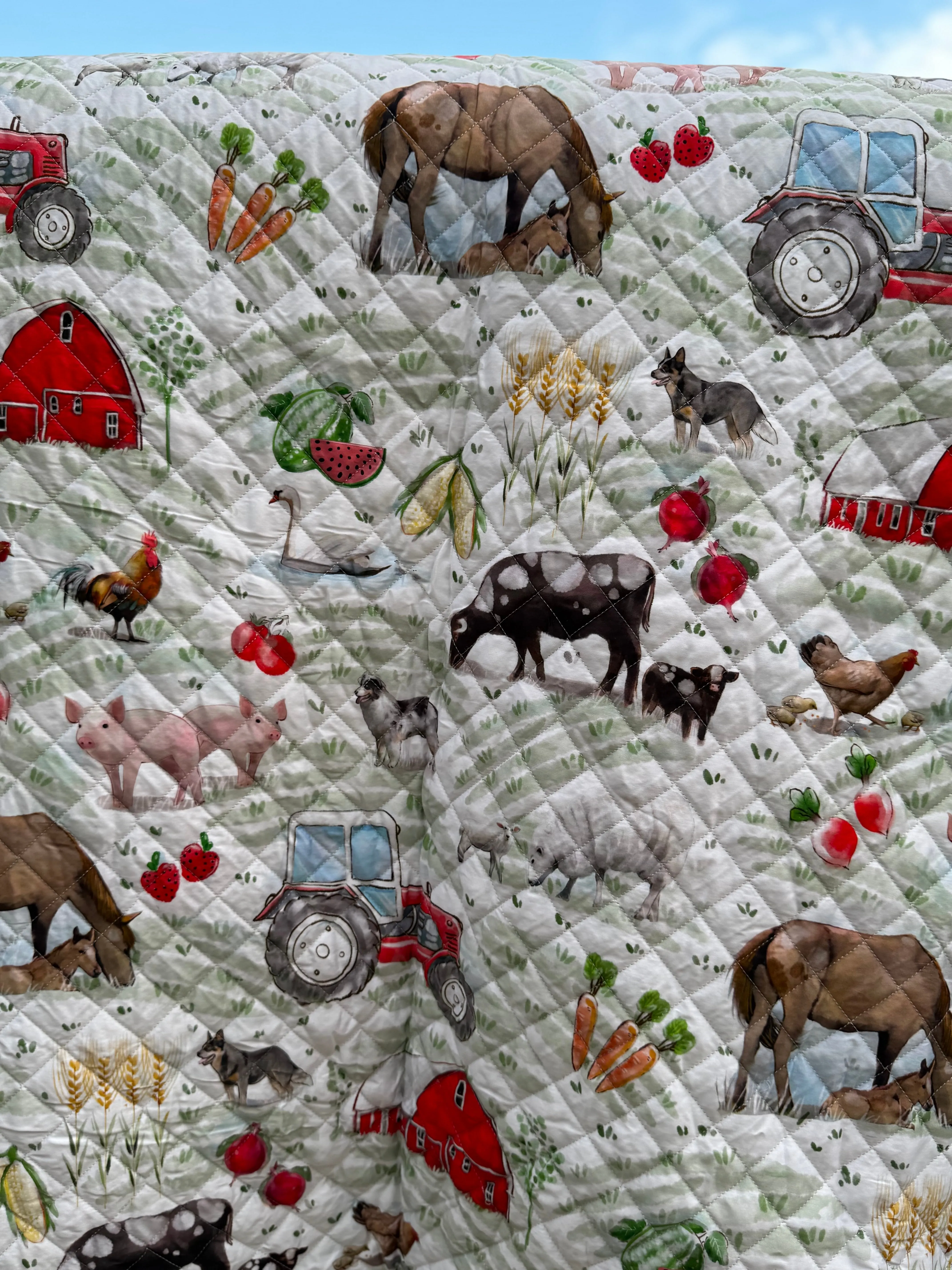 Farm Animal Coverlet/Duvet Insert - 2 in 1