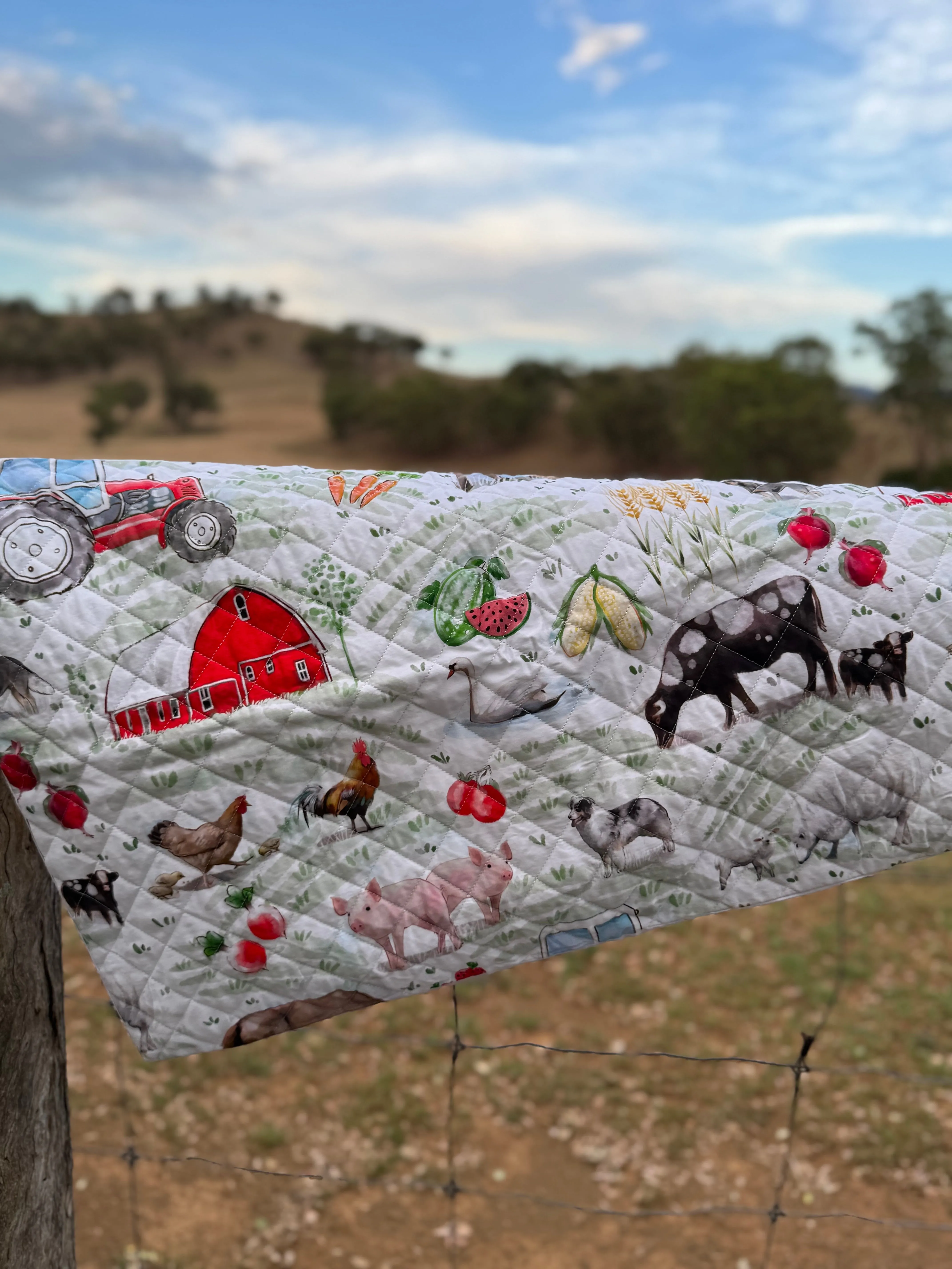 Farm Animal Coverlet/Duvet Insert - 2 in 1