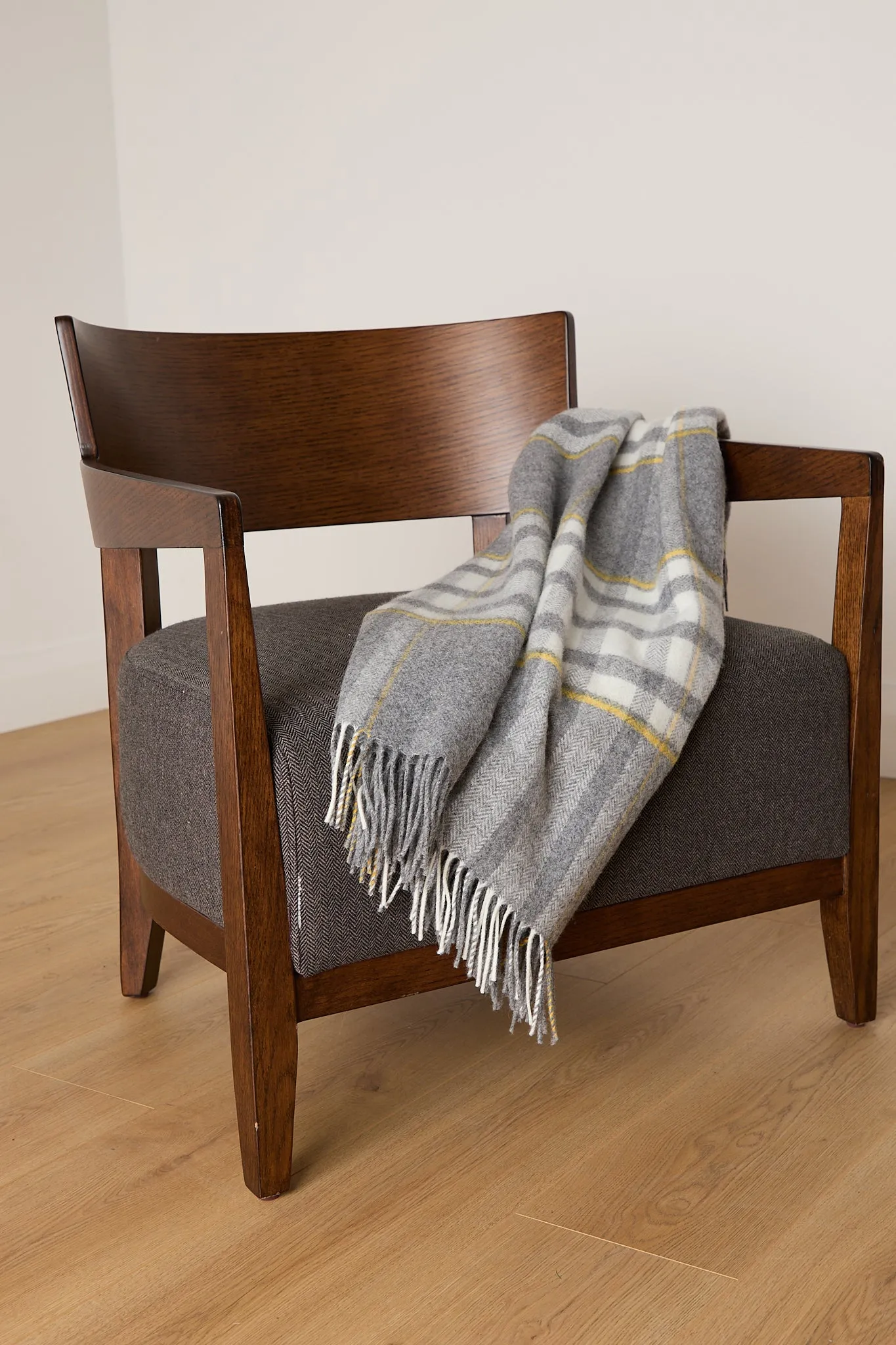 Foxford Liath Lambswool Comfort Throw