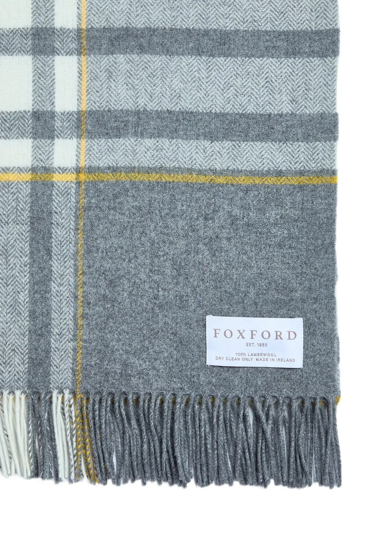 Foxford Liath Lambswool Comfort Throw