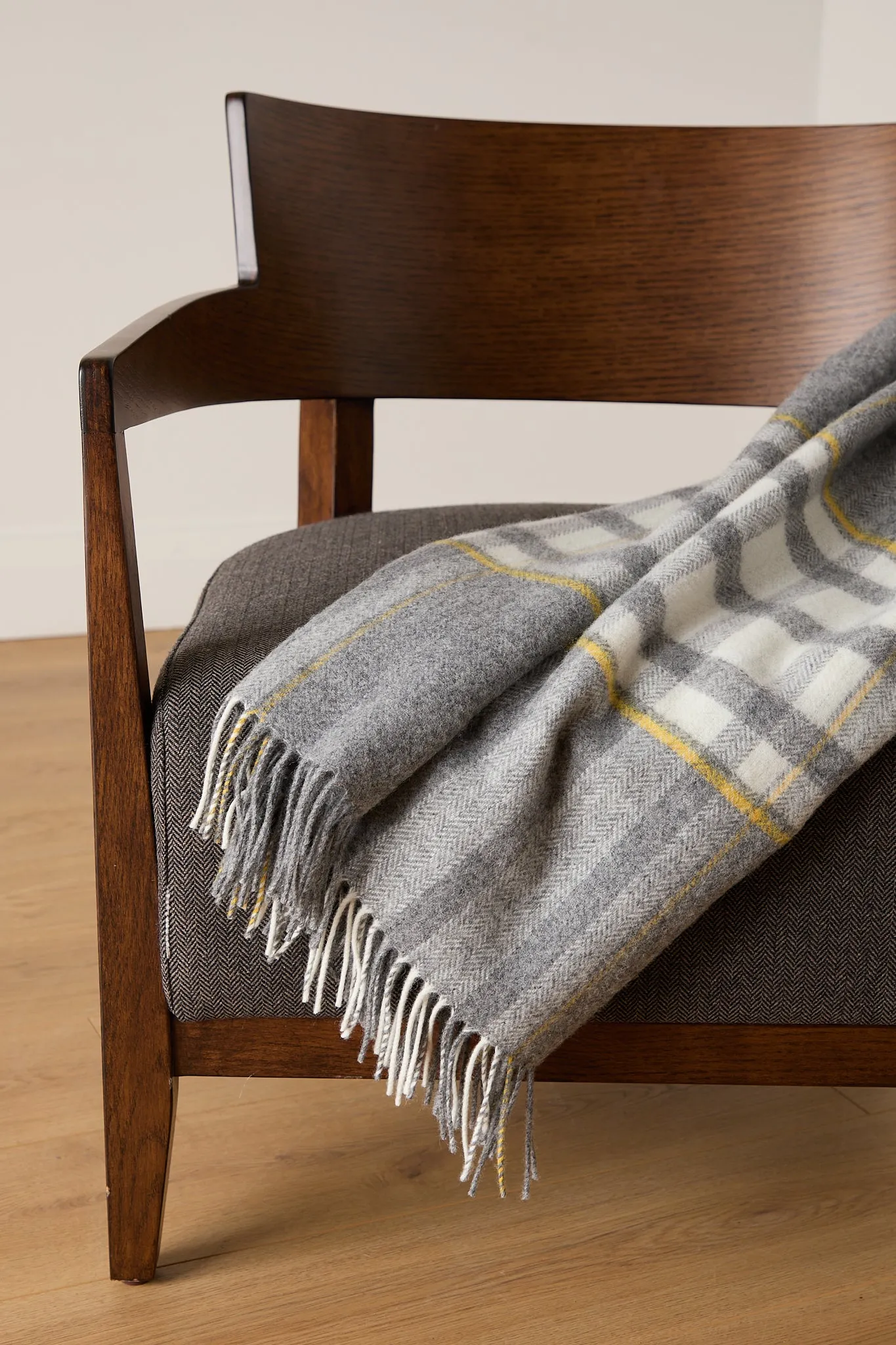 Foxford Liath Lambswool Comfort Throw