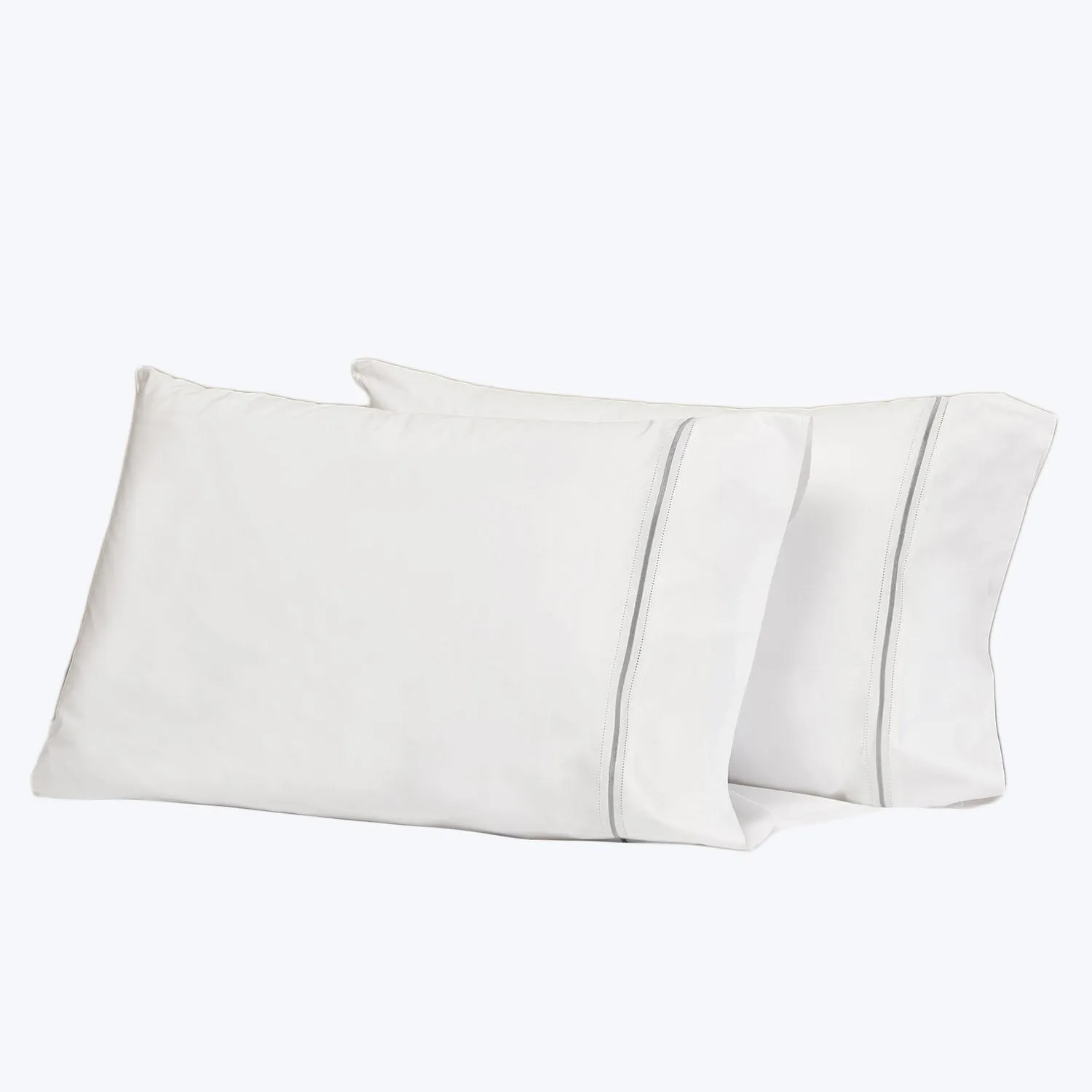 Gramercy Sheets & Pillowcases, White/Silver Moon