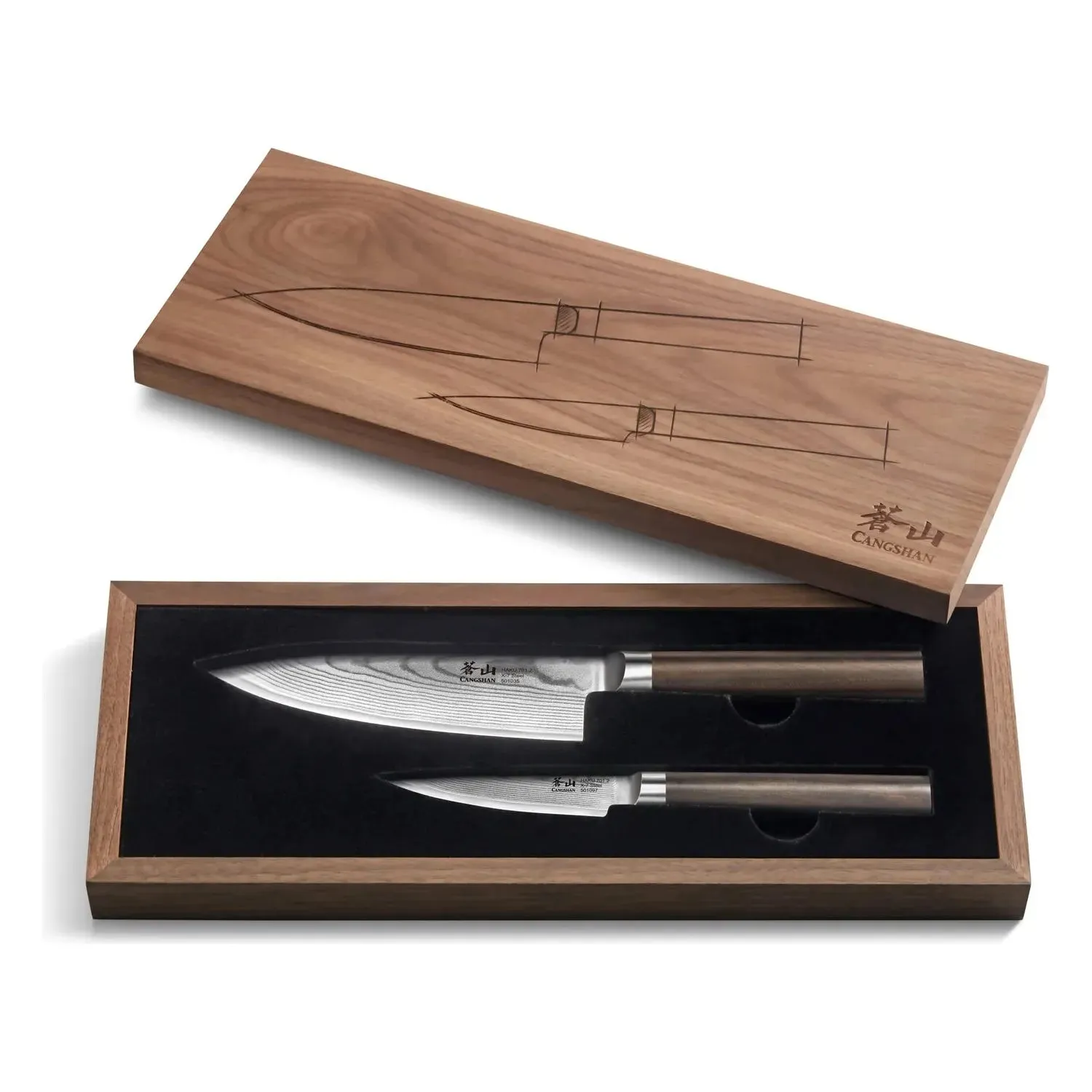 HAKU 2-Piece Starter Set with Walnut Box