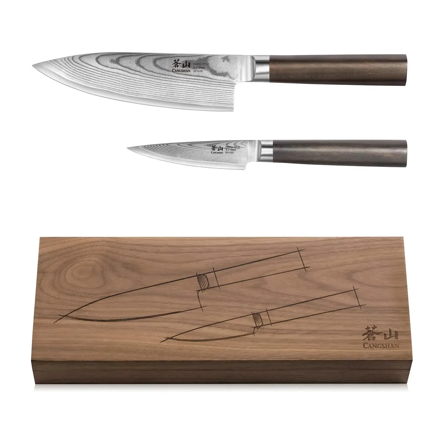 HAKU 2-Piece Starter Set with Walnut Box