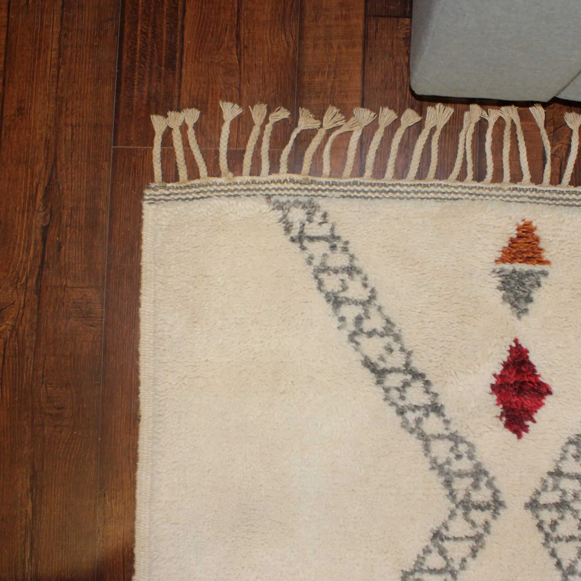 Hand-weave morocco  soft wool Rug