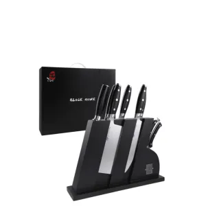 High-Quality 8-Piece Kitchen Knife Set with Wooden Block