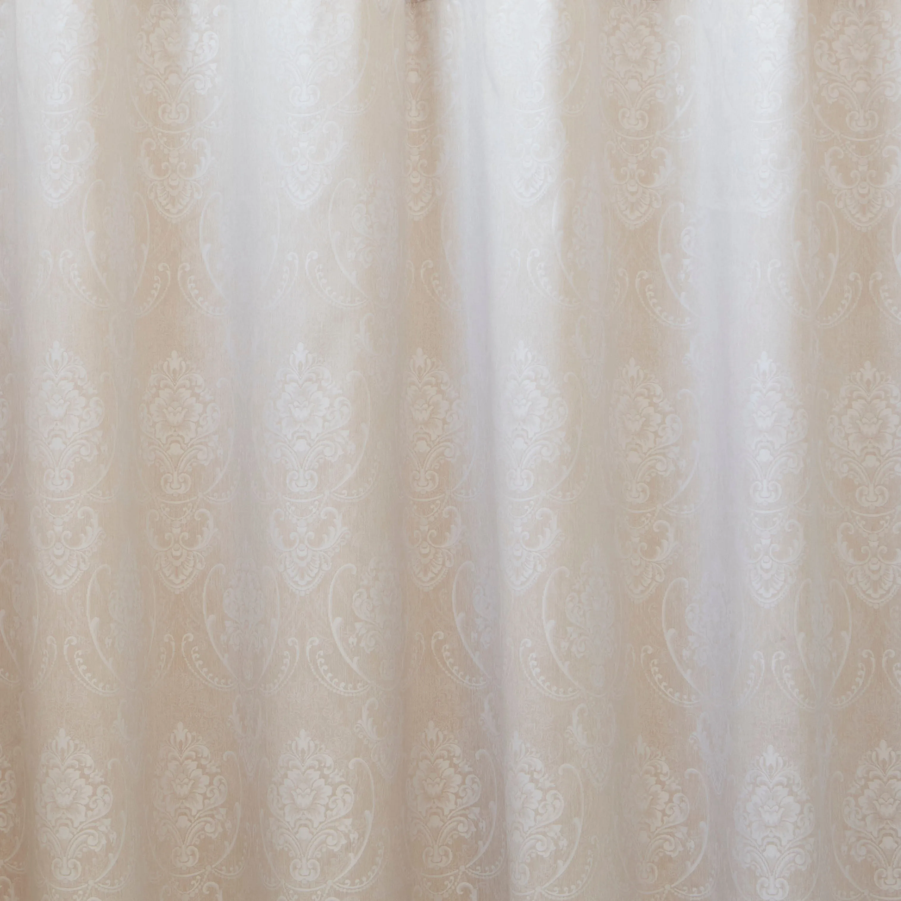 HOME.LIFE Venice Jacquard Taped Lined Curtain - Natural