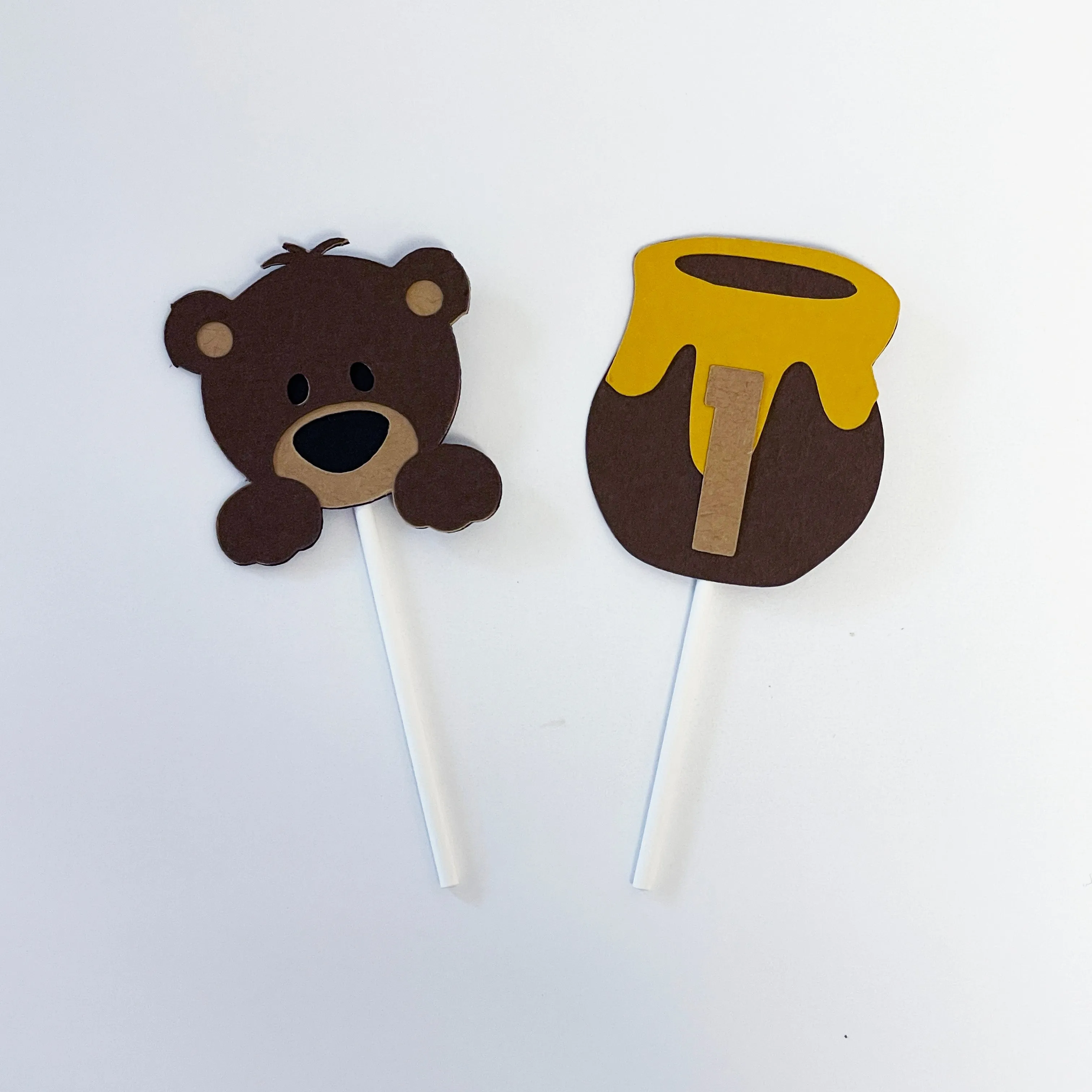 Honey Bear Cupcake Toppers