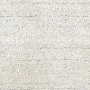 Icelandia White Hand Knotted Viscose Rug Swatch