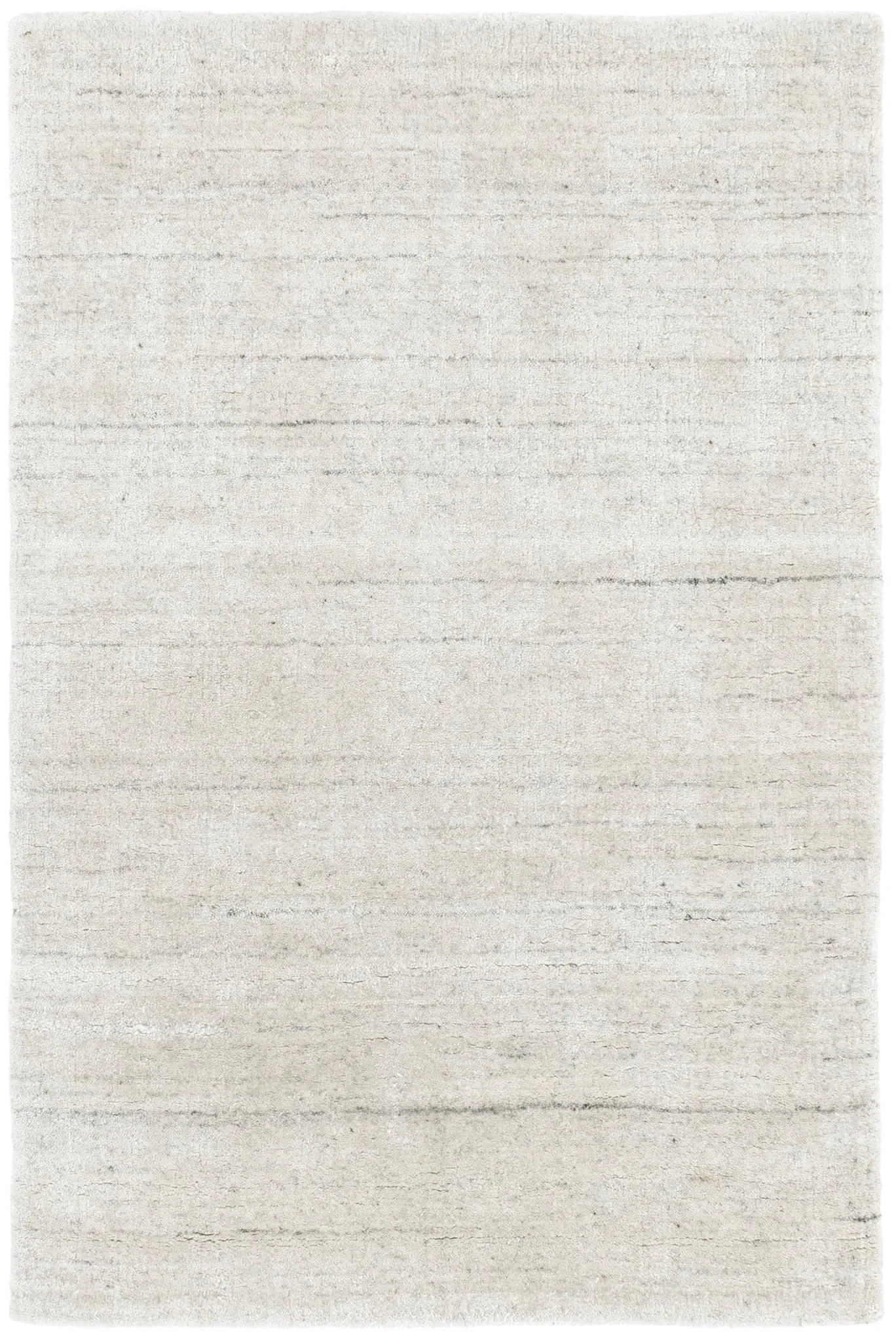 Icelandia White Hand Knotted Viscose Rug Swatch