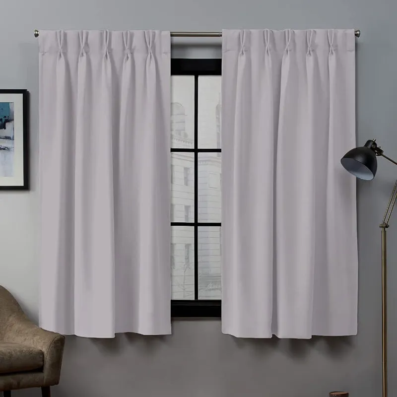 Imora Double Pinch Pleat Medium Width Curtain - Silver