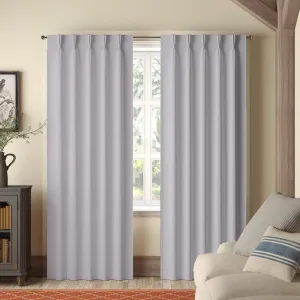 Imora Double Pinch Pleat Medium Width Curtain - Silver