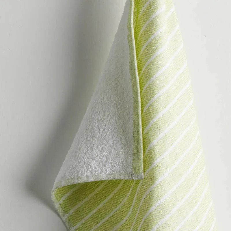 Imrie Cotton Terry Hand Towel (Light Green) - Set Of Two