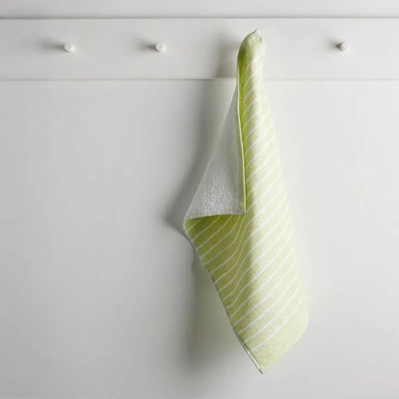 Imrie Cotton Terry Hand Towel (Light Green) - Set Of Two