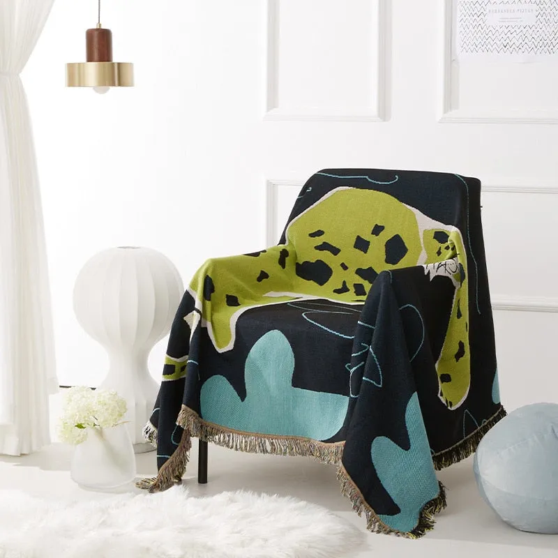 Jade Tiger Tapestry & Throw Blanket