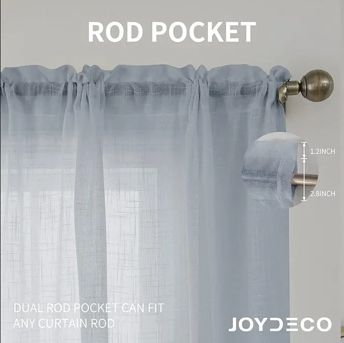 Joydeco Custom Sheer Curtains