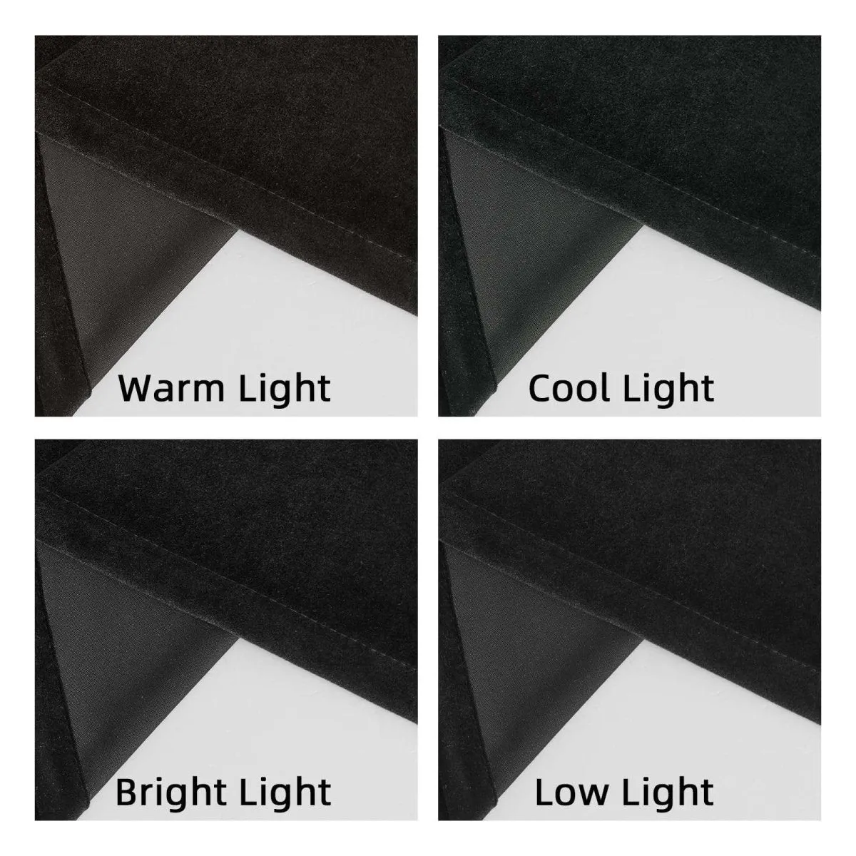 Joydeco Luxury Black Velvet Blackout Curtains - 2 Panels, Thermal Insulated, Rod Pocket, Super Soft